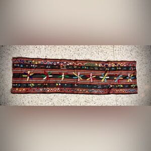Beautiful Traditional Berber Multi Color Embroidered Panel - One of a Kind